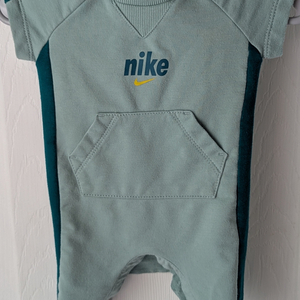 Nike Baby Romper in Teal and Yellow